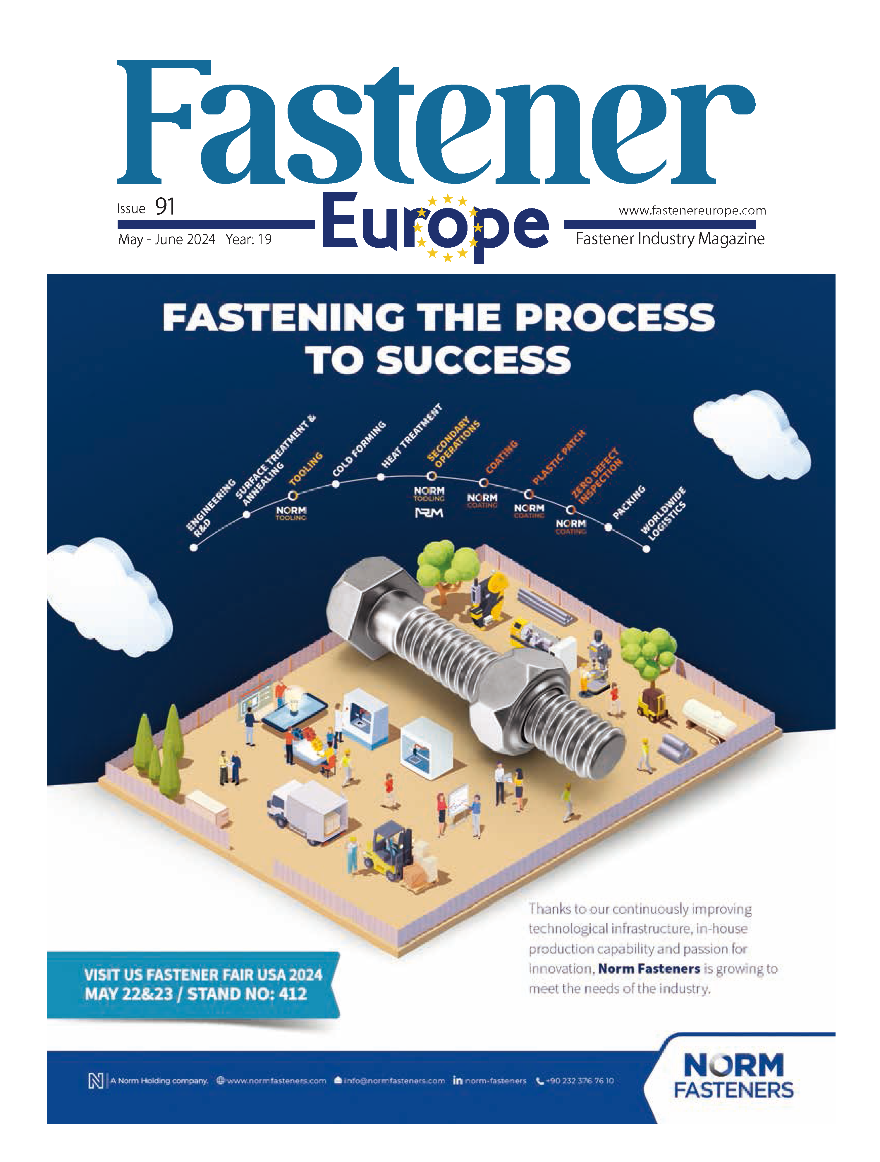 ヨーロッパのファスナー業界誌「ファスナーヨーロッパマガジン」に記事が掲載されました